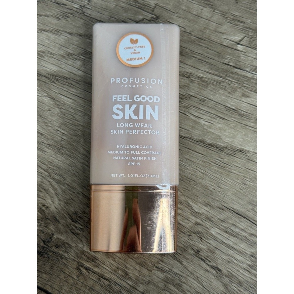Profusion Feel Good Skin Long Wear Skin Perfector Medium 1 SPF 15 Foundation 1oz - Picture 2 of 3